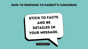 How To Respond To Parent’s Concerns