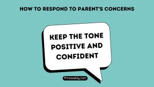 How To Respond To Parent’s Concerns