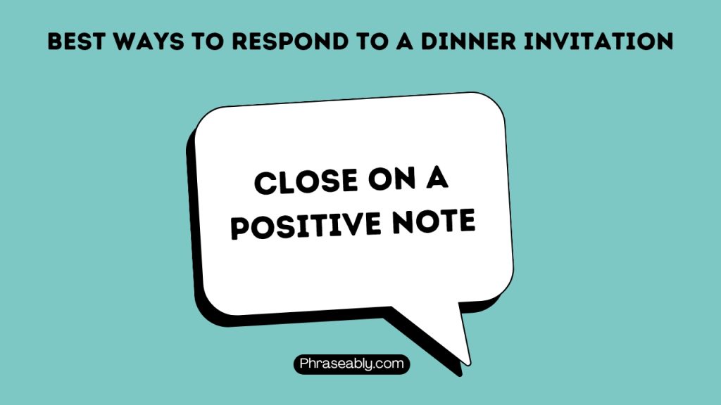 How to Respond to a Dinner Invitation