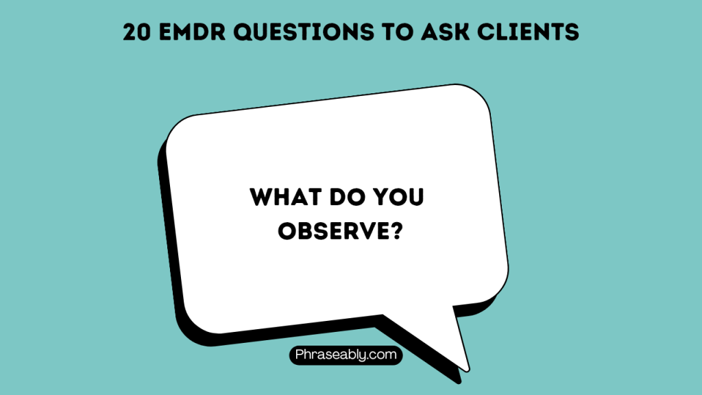 EMDR Questions to Ask Clients