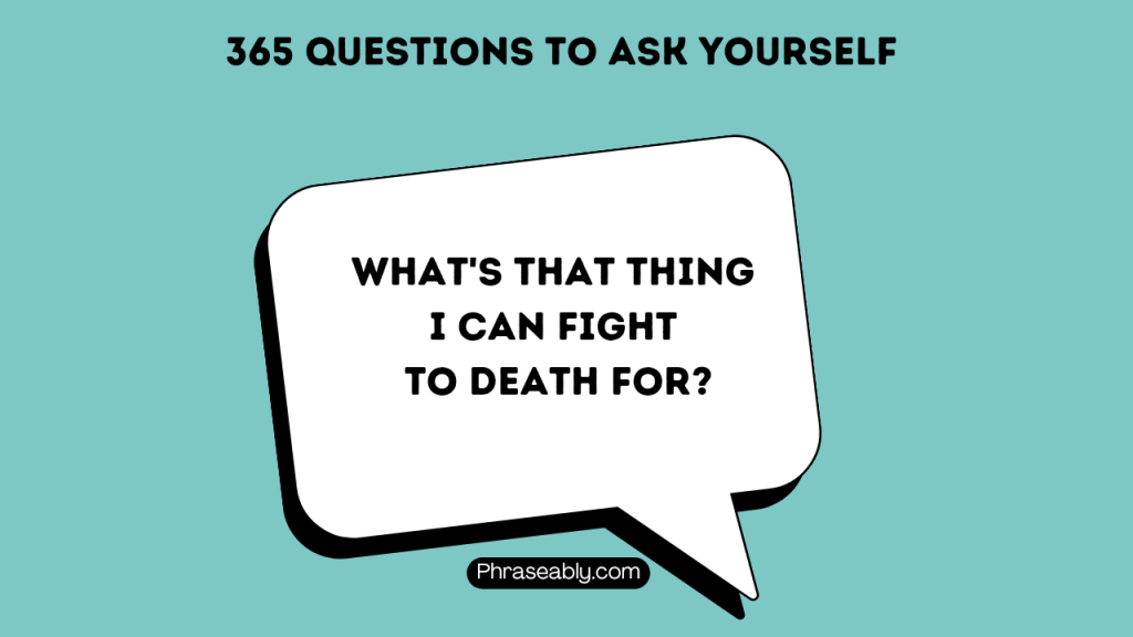 Questions to Ask Yourself