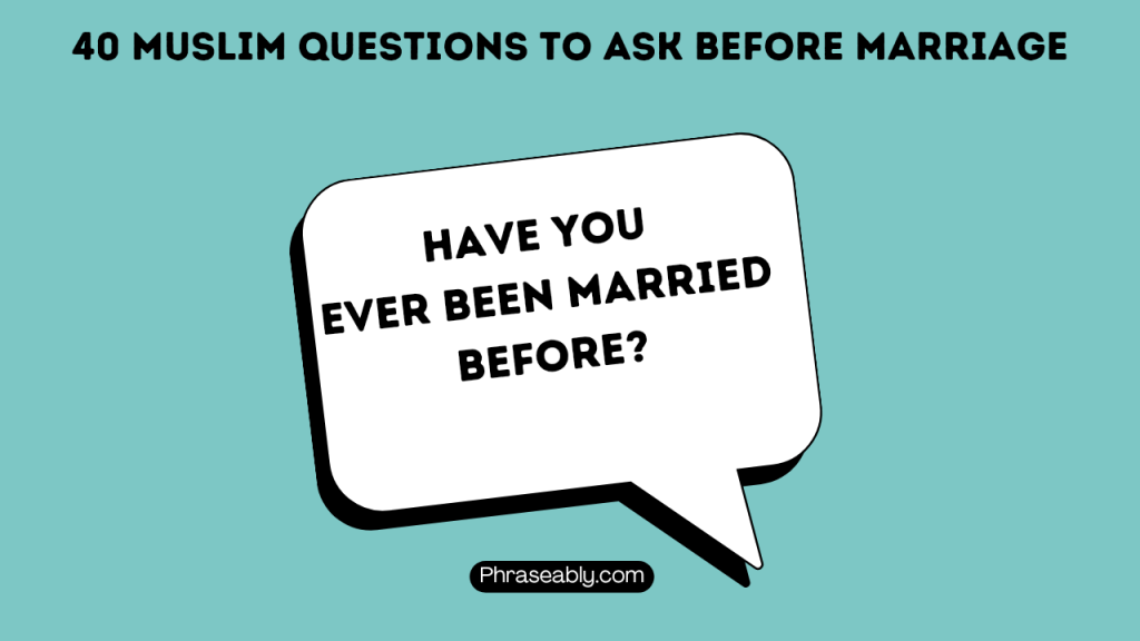 Muslim Questions to Ask Before Marriage