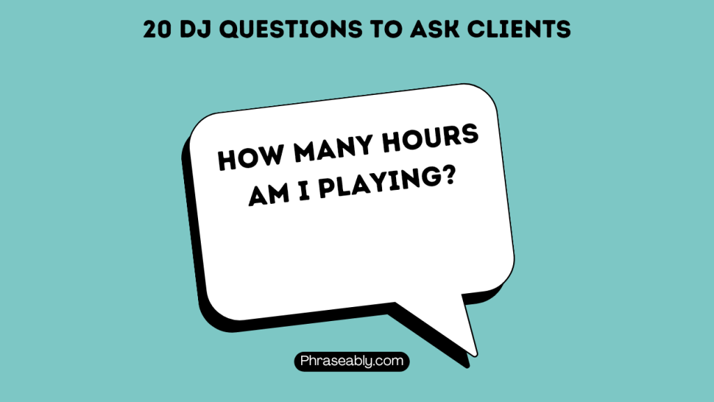 DJ Questions to Ask Clients 