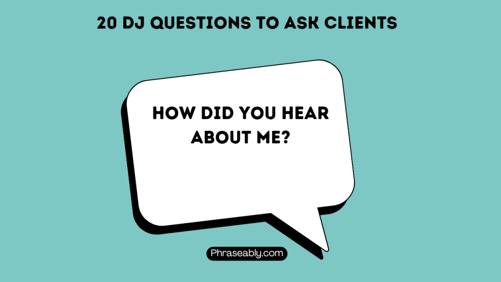 DJ Questions to Ask Clients 