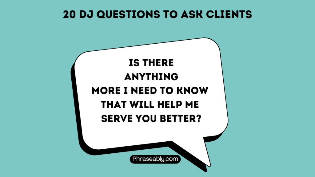 DJ Questions to Ask Clients 