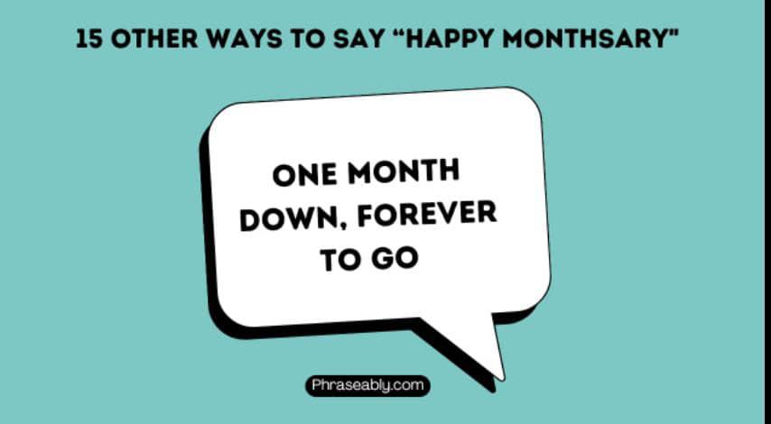 Other Ways to Say Happy Monthsary