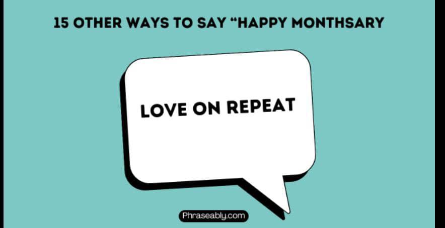 Other Ways to Say Happy Monthsary