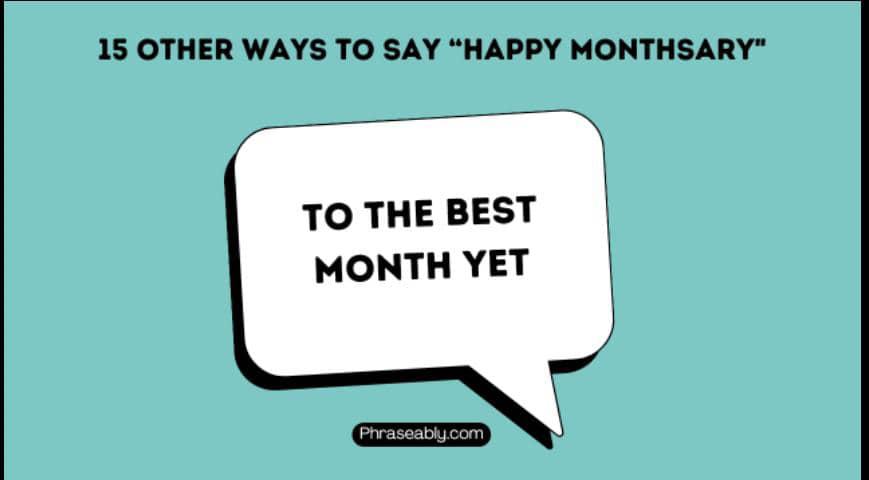 Other Ways to Say Happy Monthsary