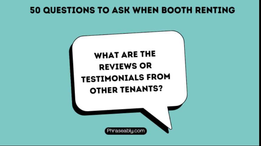 Questions You Should Ask When Renting a Booth