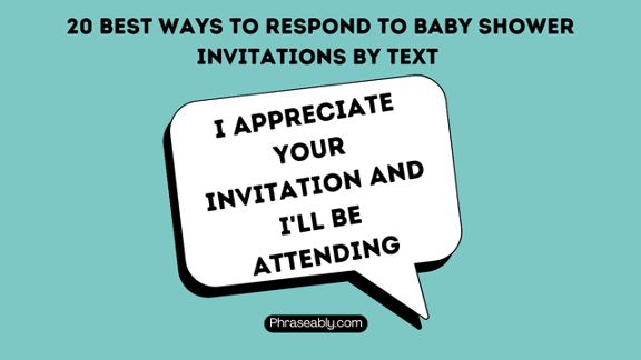 How to Respond to a Baby Shower Invitation via Text