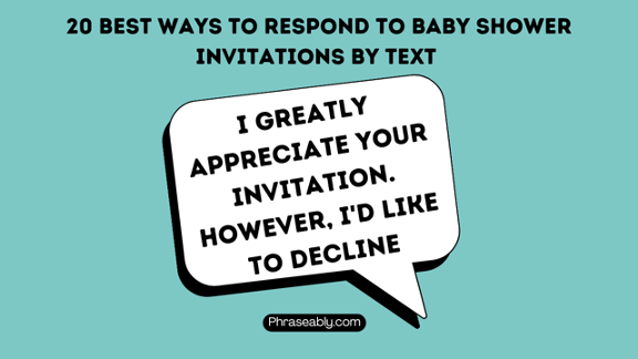 How to Respond to a Baby Shower Invitation via Text