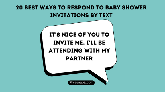 How to Respond to a Baby Shower Invitation via Text