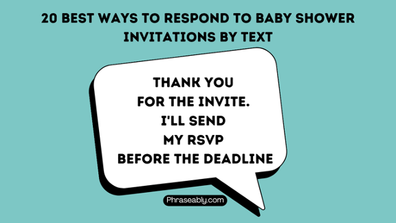 How to Respond to a Baby Shower Invitation via Text