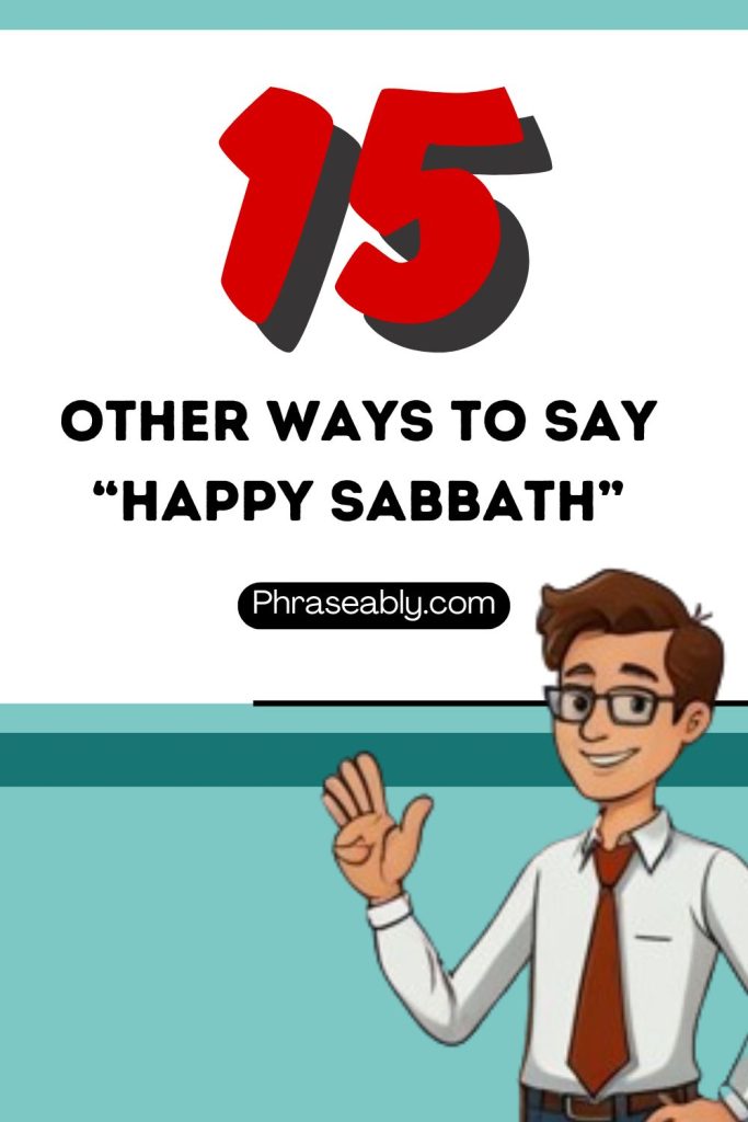 Other Ways To Say Happy Sabbath