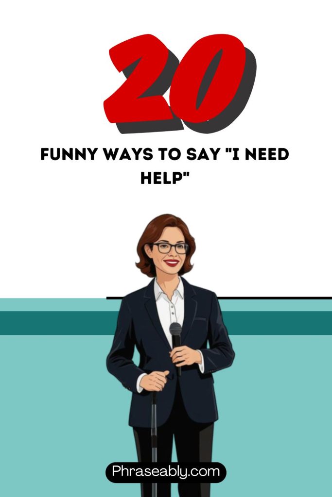 Funny Ways to Say I Need Help