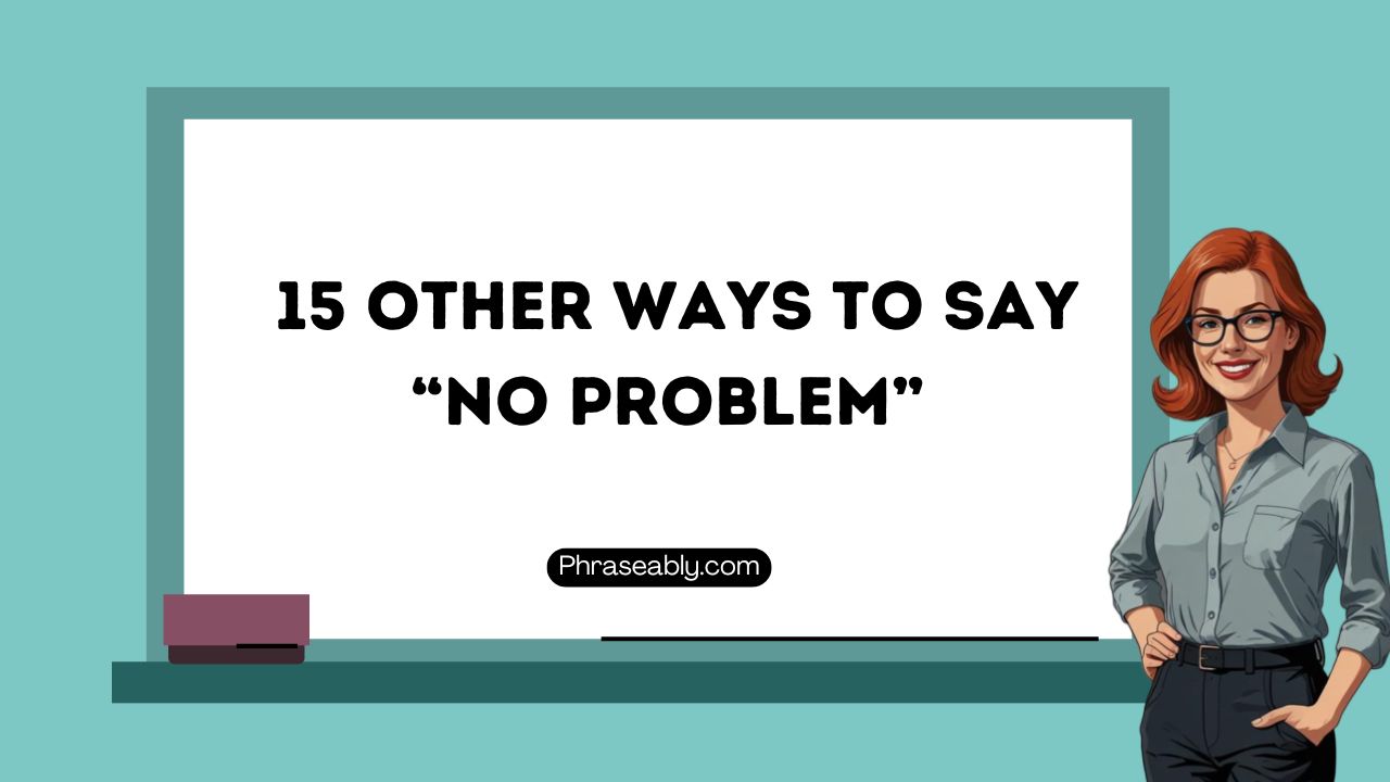 Other Ways to Say No Problem