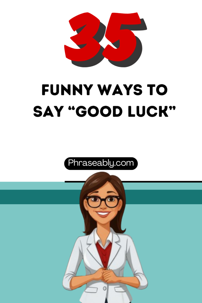 Funny Ways to Say Good Luck