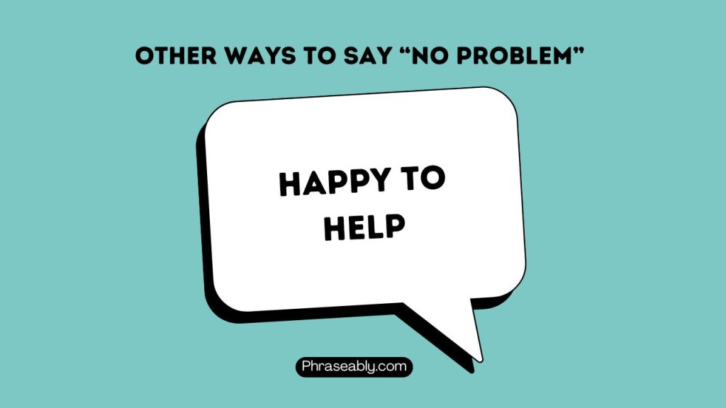 Other Ways to Say No Problem