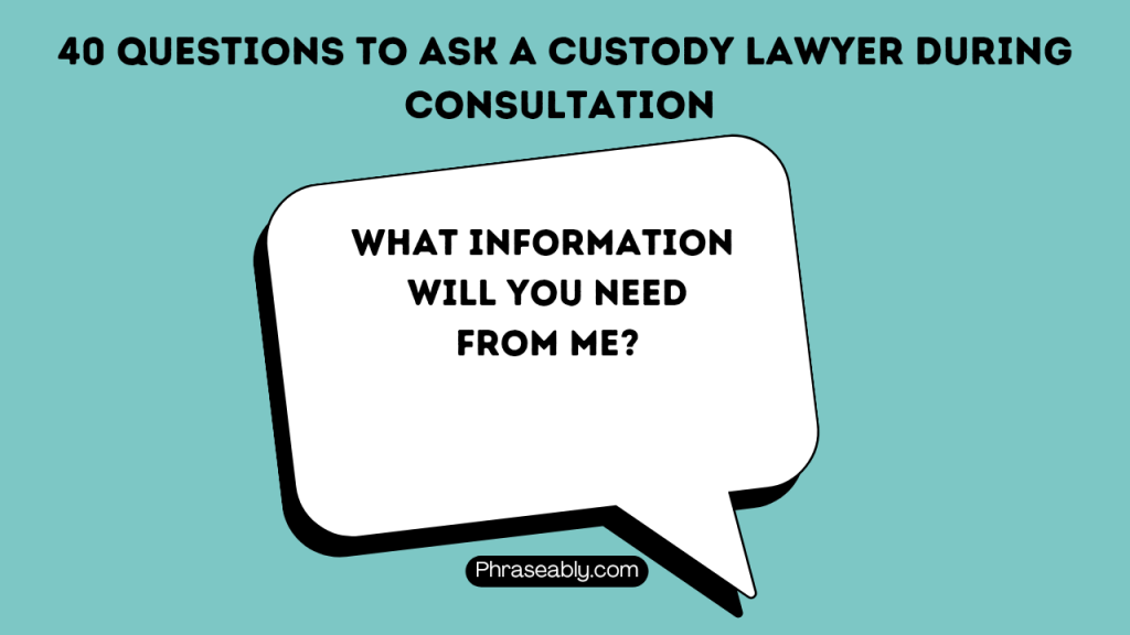 Questions to Ask a Custody Lawyer During Consultation 