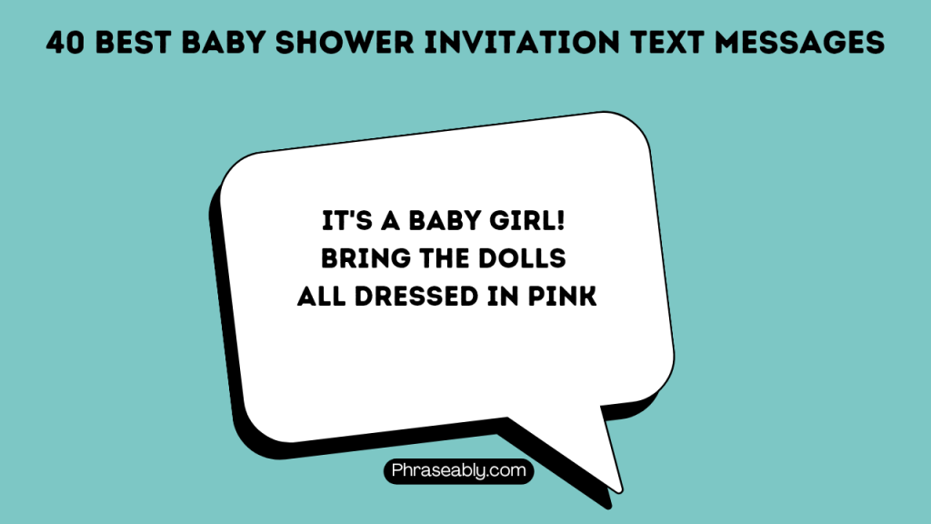 Best Baby Shower Invitation Text Messages 