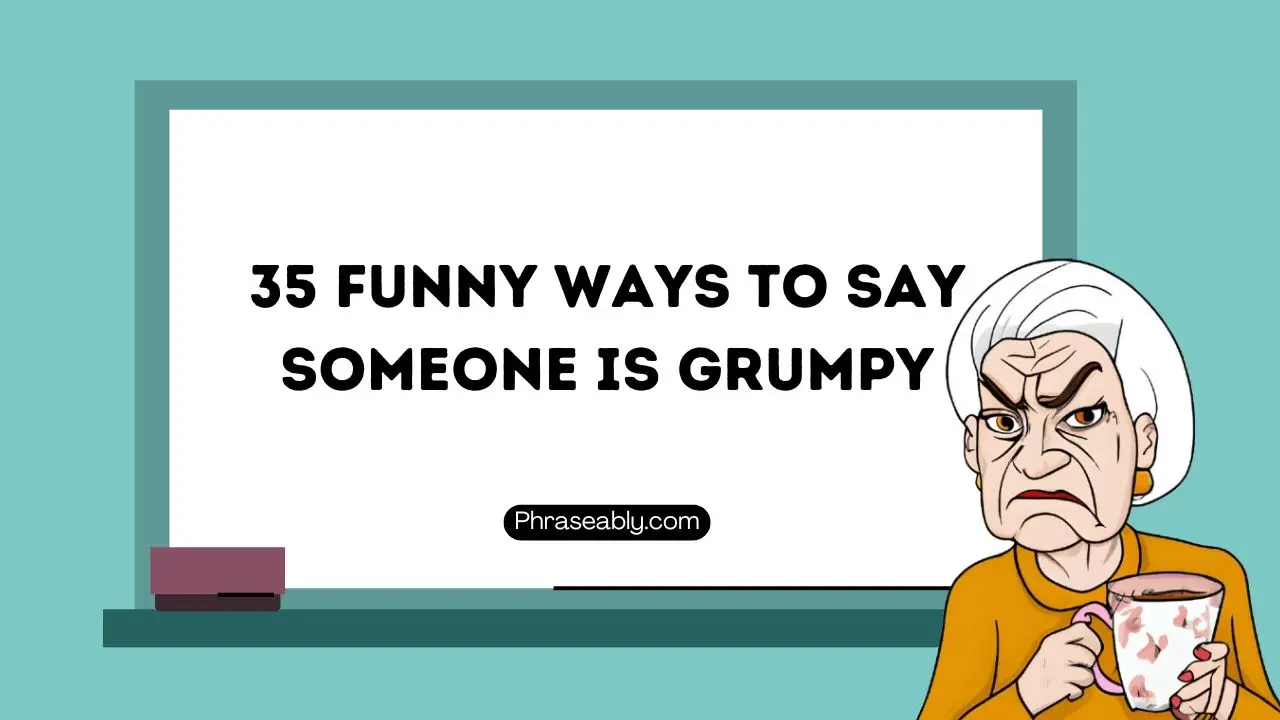 Funny Ways to Say Someone is Grumpy