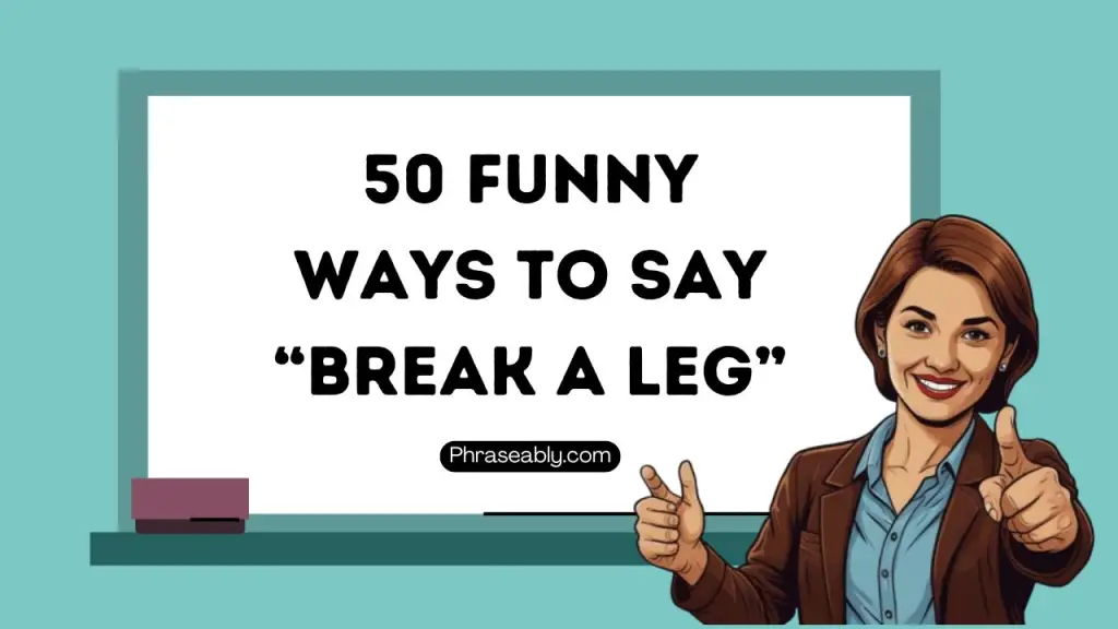 Funny Ways to Say Break a Leg