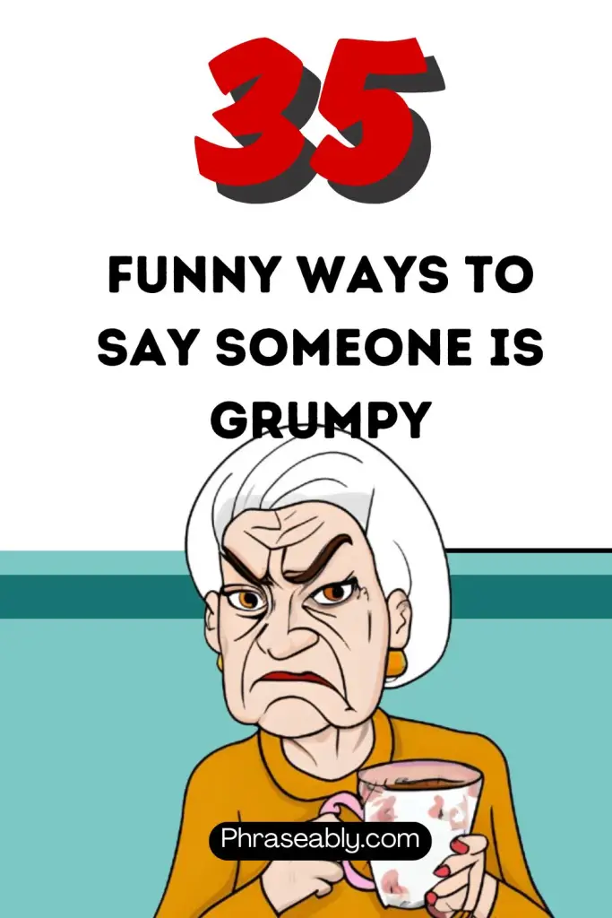 Funny Ways to Say Someone is Grumpy