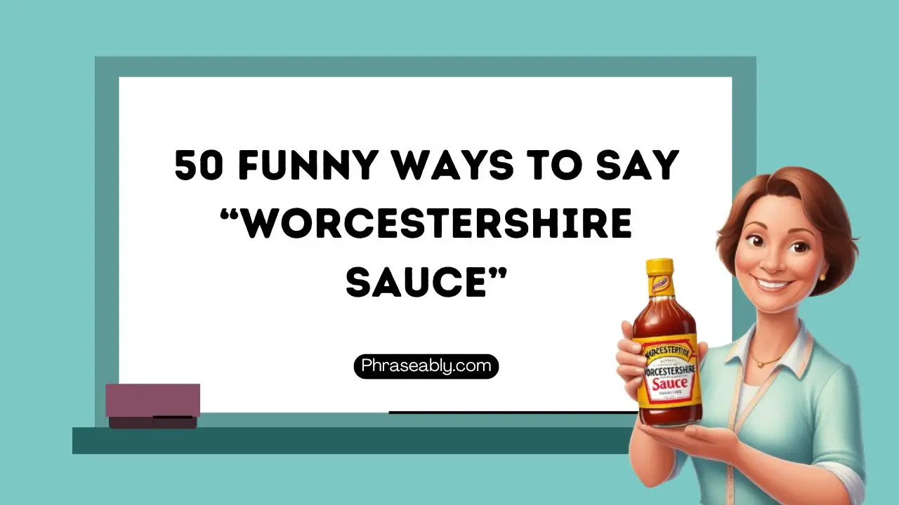 Funny Ways to Say Worcestershire Sauce