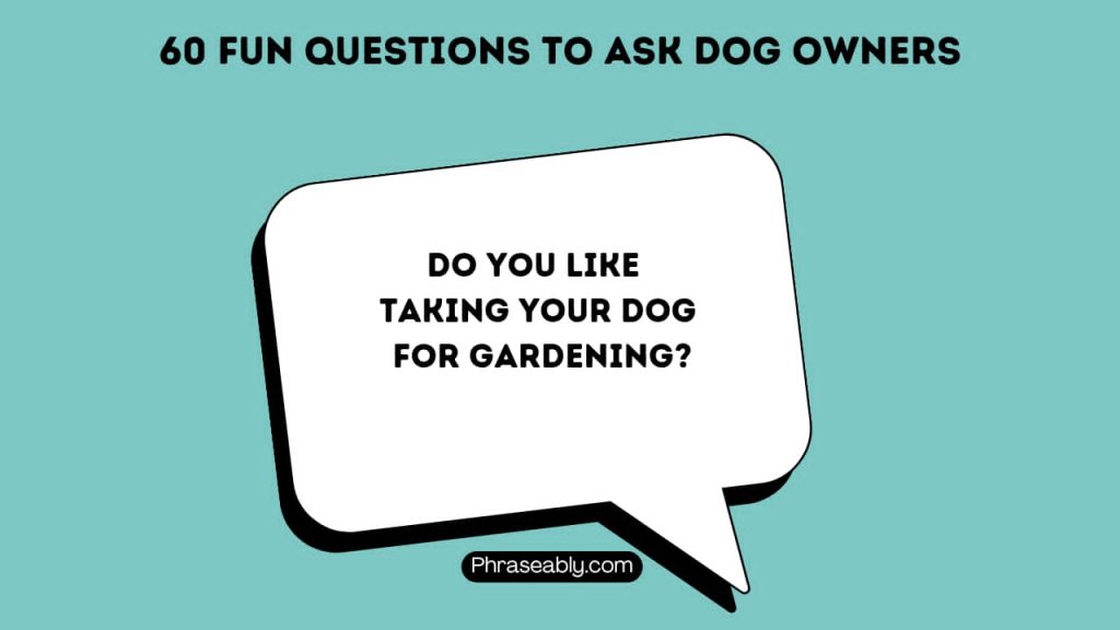 Fun Questions to Ask Dog Owners