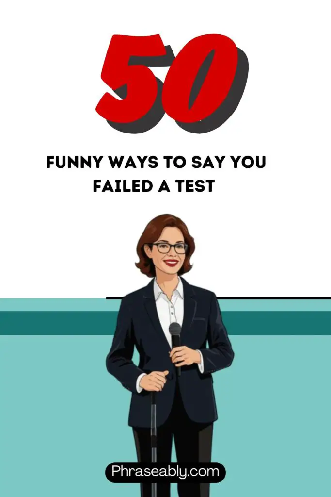 Funny Ways To Say You Failed A Test