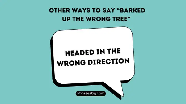 Other Ways To Say Barked Up The Wrong Tree