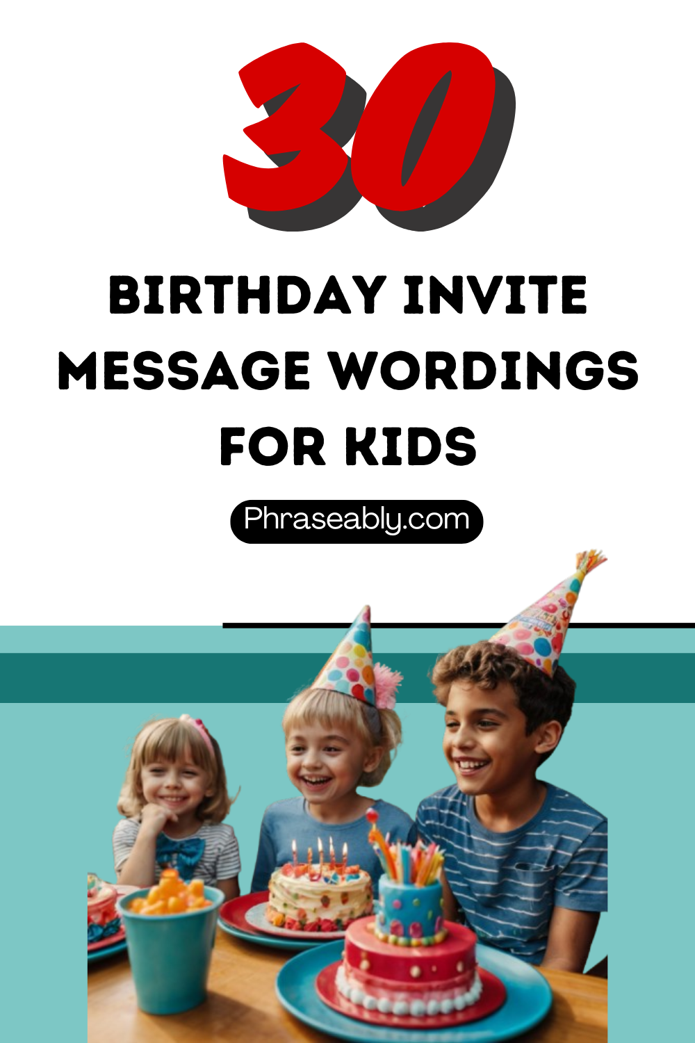 Birthday Invite Message Wordings for Kids