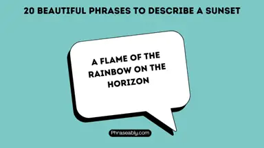 Beautiful Phrases to Describe a Sunset