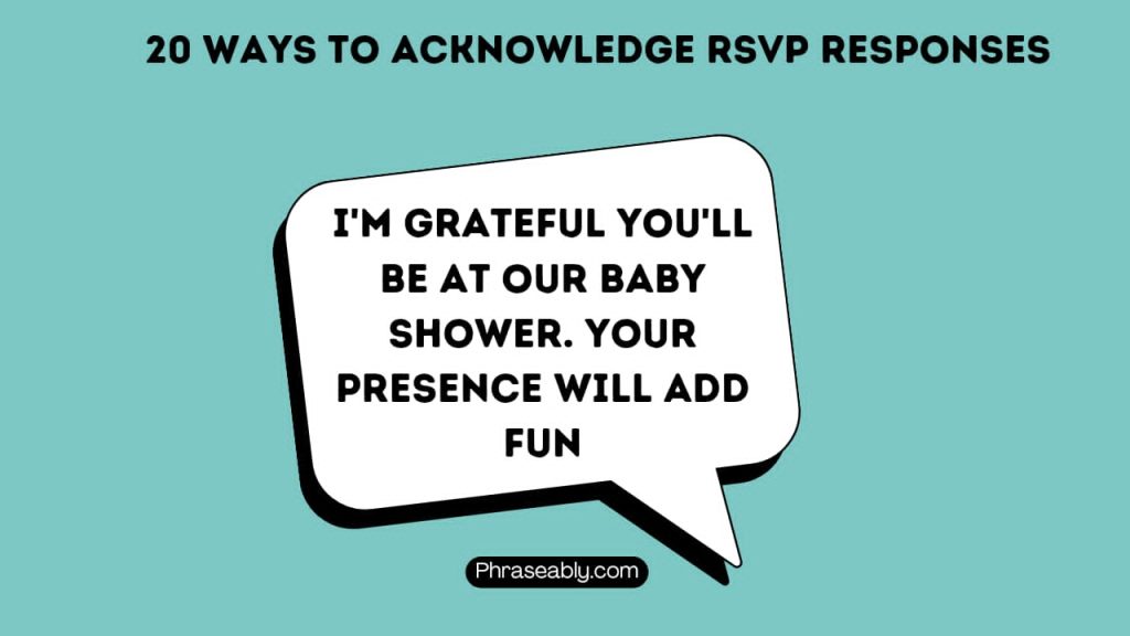 Ways to Acknowledge RSVP Responses