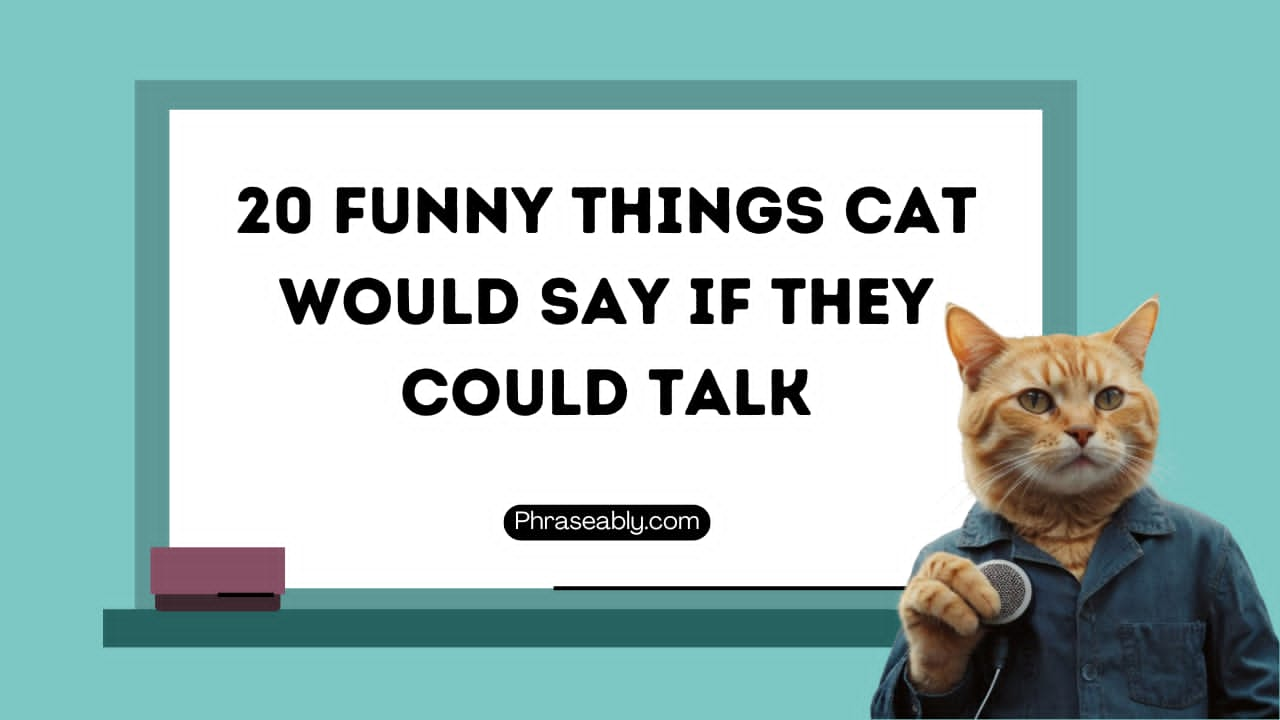 Funny Things Cat Would Say if They Could Talk