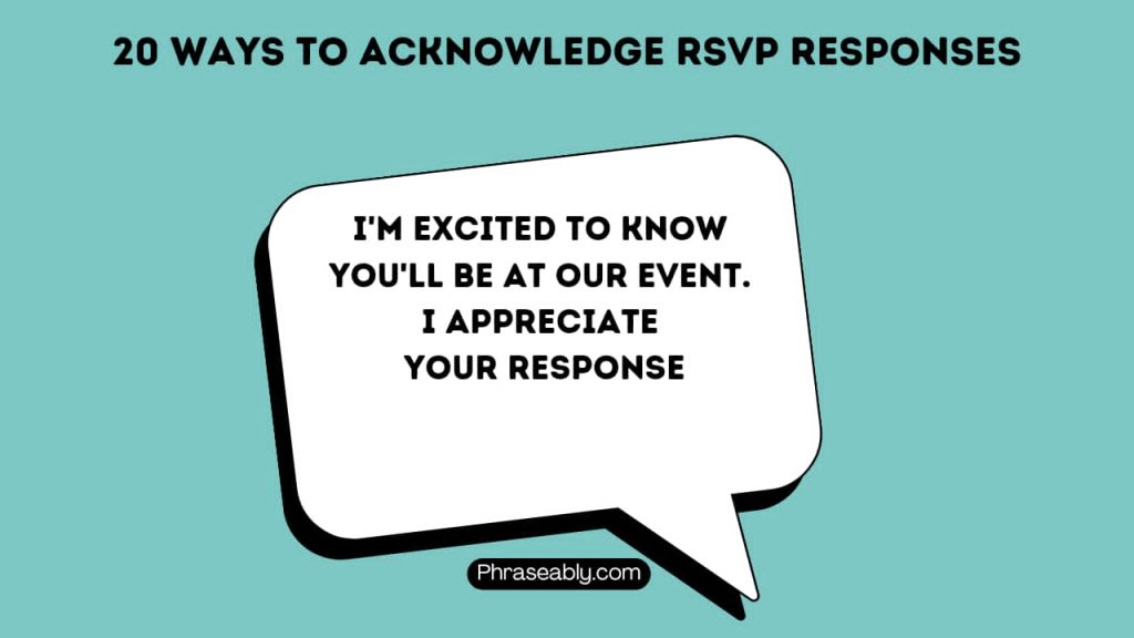 Ways to Acknowledge RSVP Responses