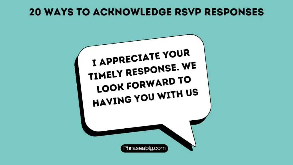 Ways to Acknowledge RSVP Responses