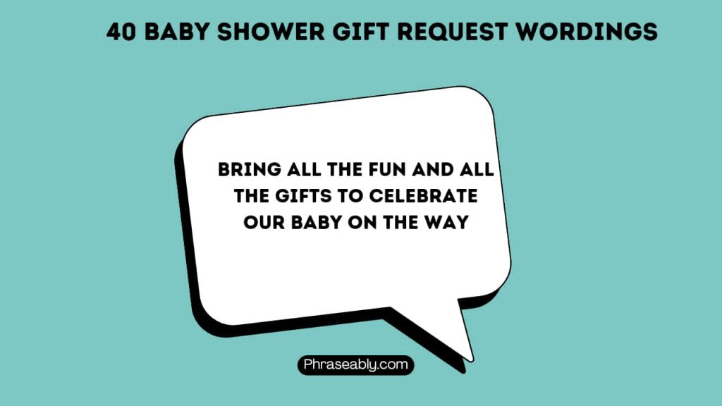 Baby Shower Gift Request Wordings