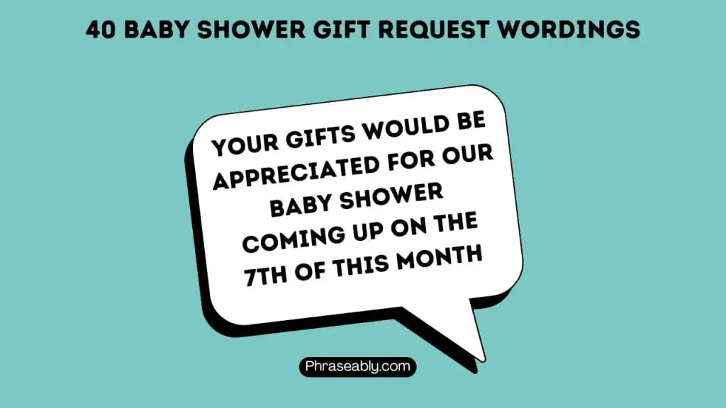 Baby Shower Gift Request Wordings