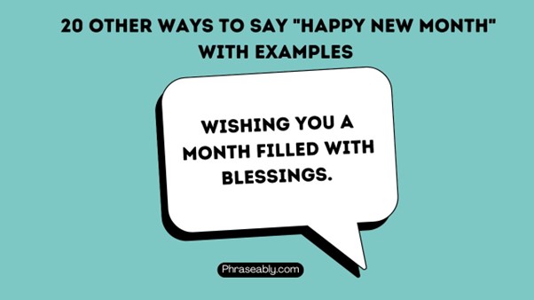 Other Ways to Say Happy New Month