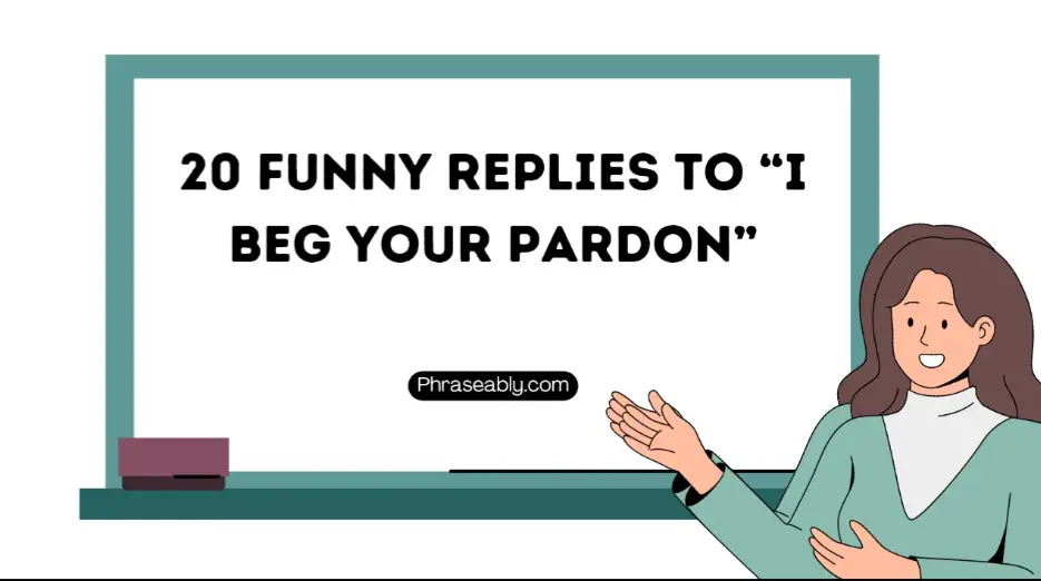 Funny Replies to I Beg Your Pardon