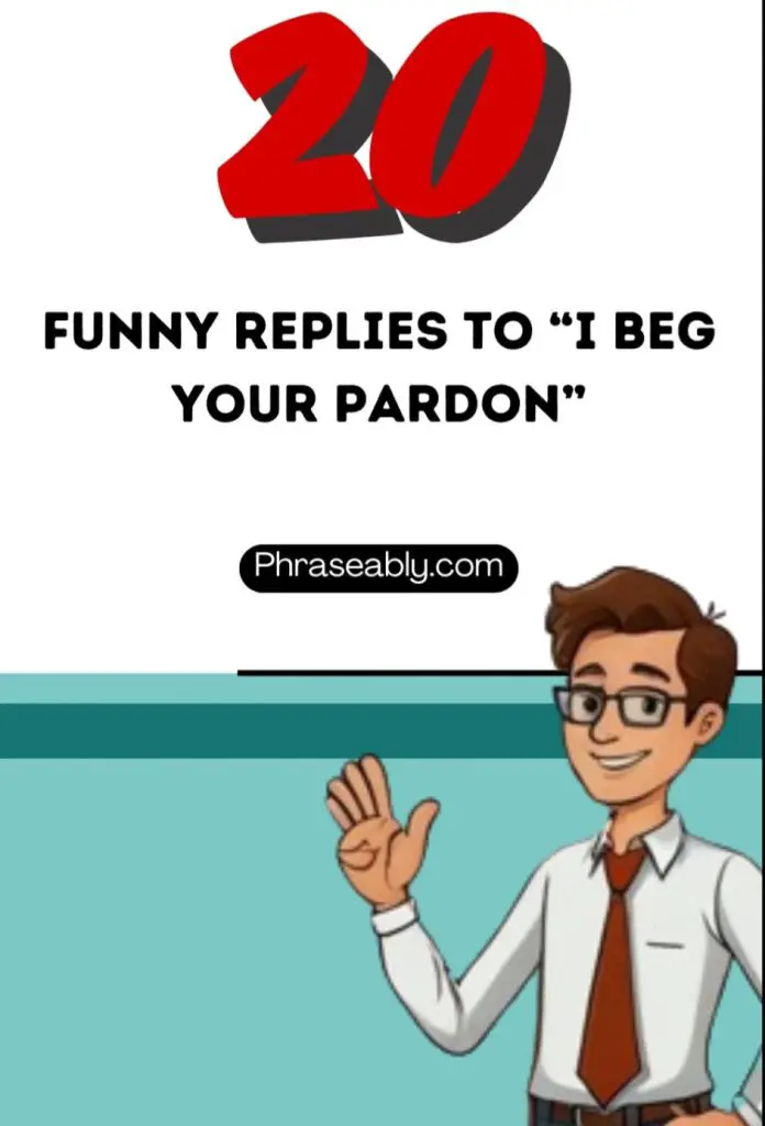 Funny Replies to I Beg Your Pardon