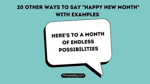 Other Ways to Say Happy New Month