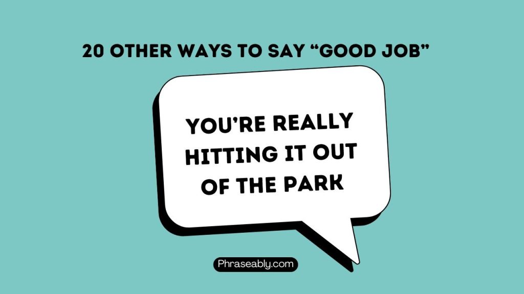 Other Ways to Say Good Job