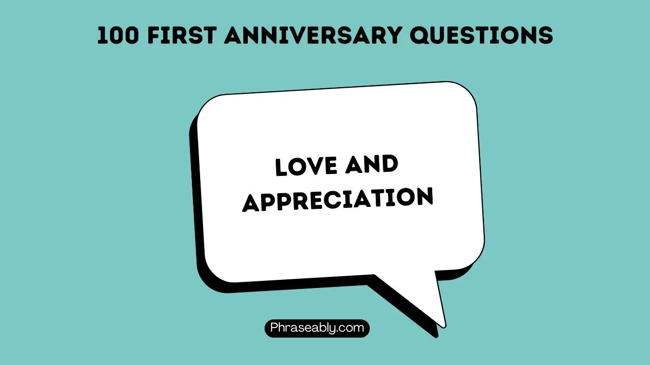 First Anniversary Questions