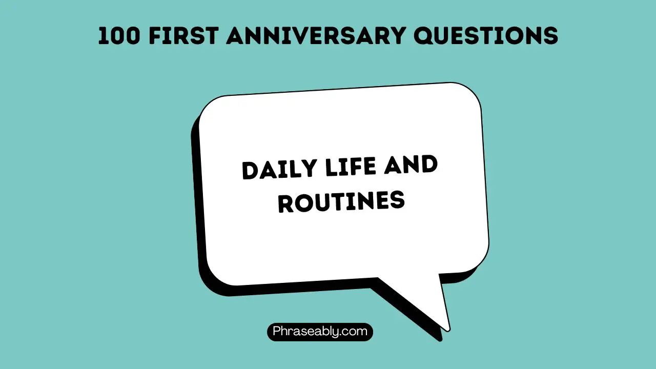 First Anniversary Questions